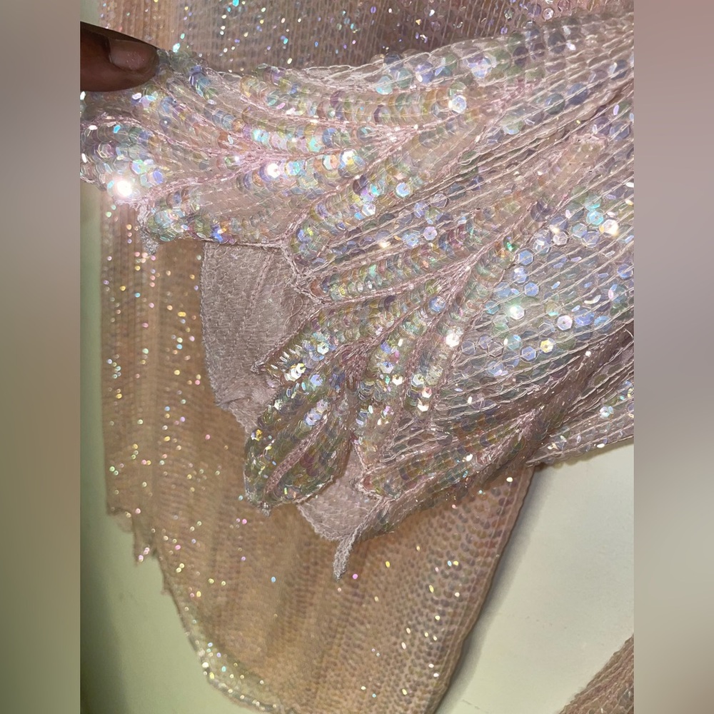 Silk Vintage beaded and sequin 2pc set - Picture 6 of 11